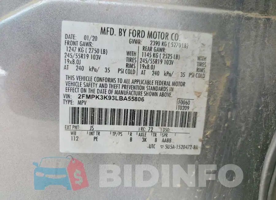 2FMPK3K93LBA55806 Photo# 13