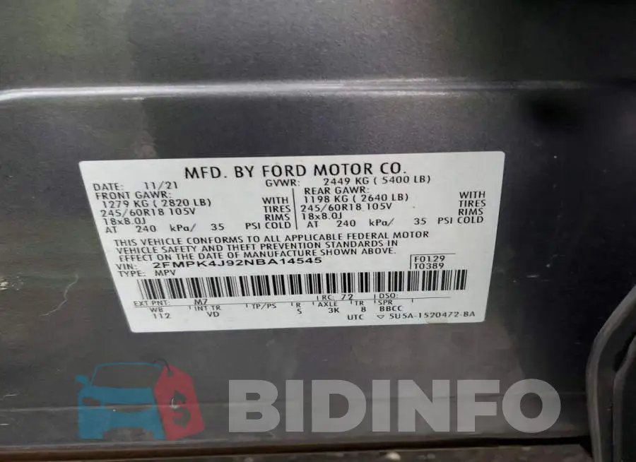 2FMPK4J92NBA14545 Photo# 14