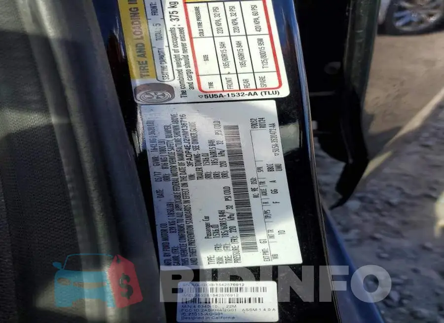3FADP4EJ2HM136716 Photo# 13