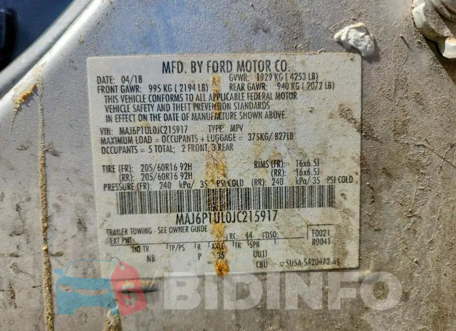 MAJ6P1UL0JC215917 Photo# 12