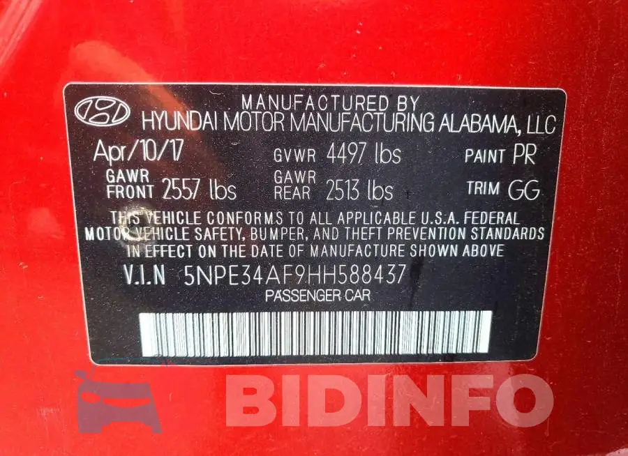 5NPE34AF9HH588437 Photo# 12