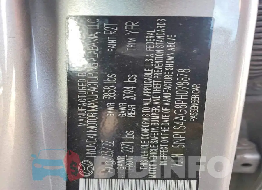 5NPLS4AG8PH098878 Photo# 12