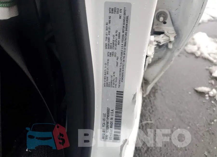 1C6SRFMT1PN590607 Photo# 12
