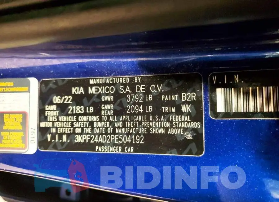 3KPF24AD2PE504192 Photo# 12