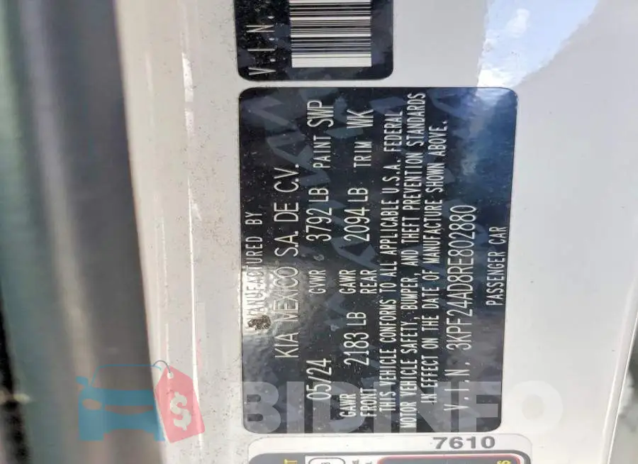 3KPF24AD8RE802880 Photo# 13