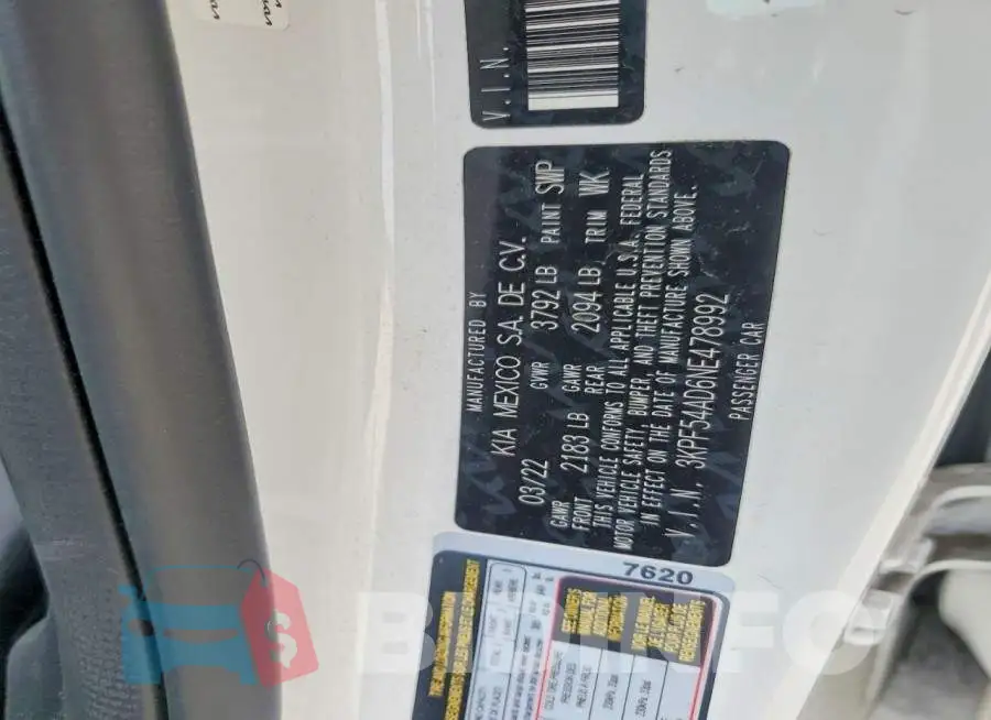 3KPF54AD6NE478992 Photo# 13