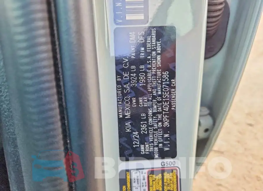 3KPFT4DE1SE071586 Photo# 12