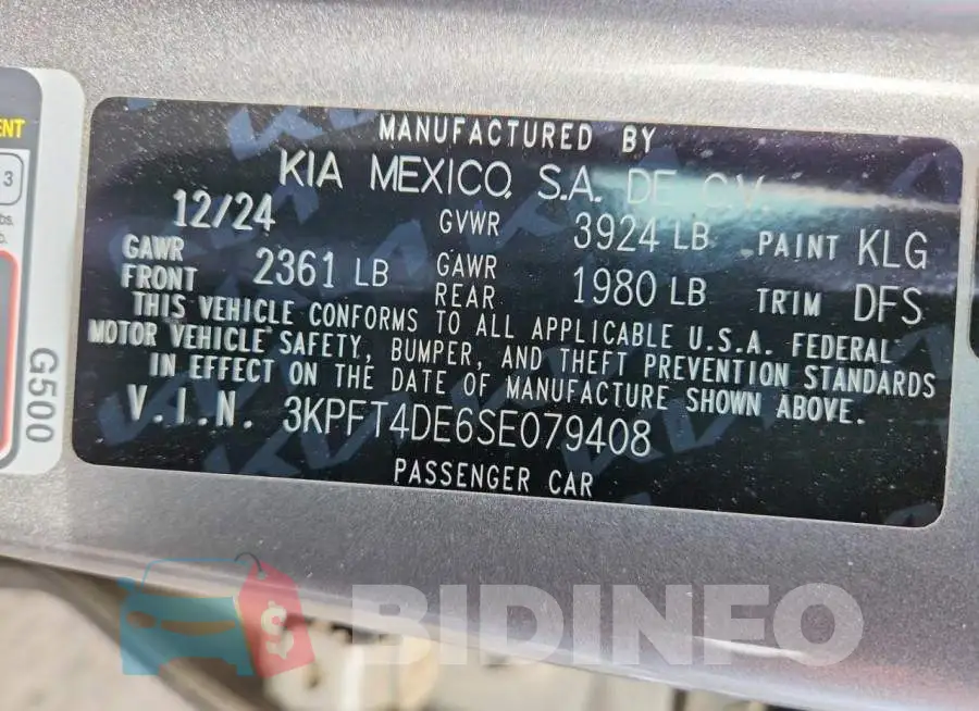 3KPFT4DE6SE079408 Photo# 12
