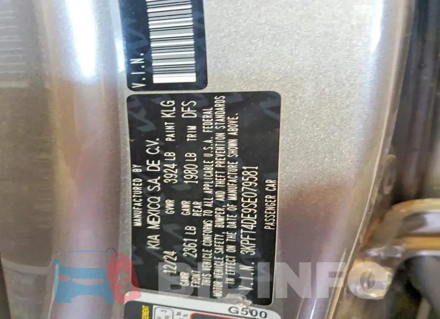 3KPFT4DE9SE079581 Photo# 12