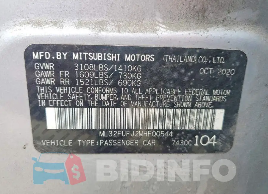 ML32FUFJ2MHF00544 Photo# 12
