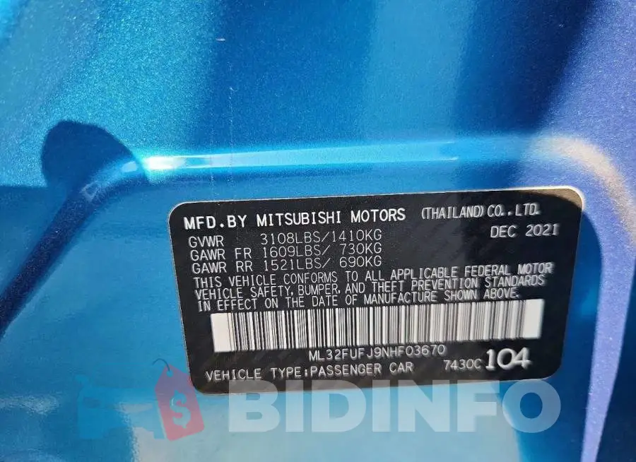 ML32FUFJ9NHF03670 Photo# 12
