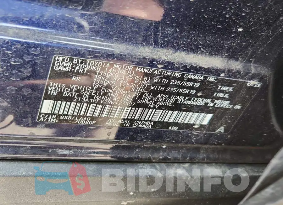 2T3A1RFV2RW427987 Photo# 14