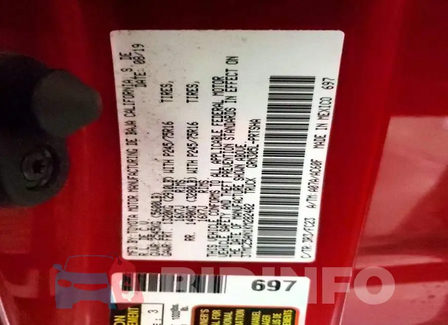 3TMCZ5AN1KM282482 Photo# 13