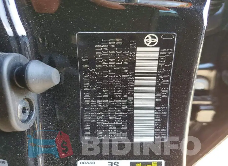 5YFB4MDE2TP403871 Photo# 13