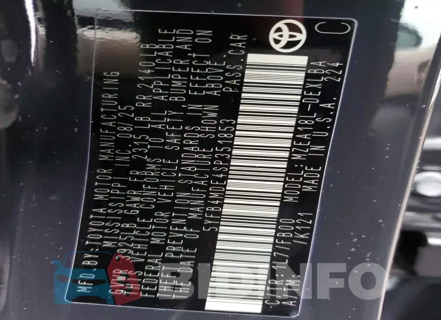 5YFB4MDE4SP351853 Photo# 12