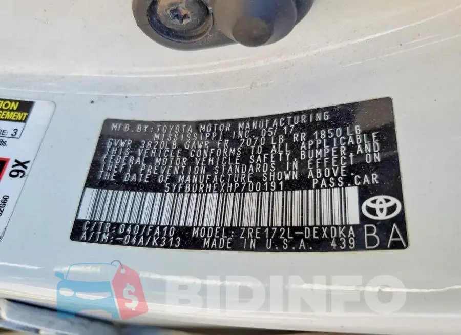 5YFBURHEXHP700191 Photo# 12