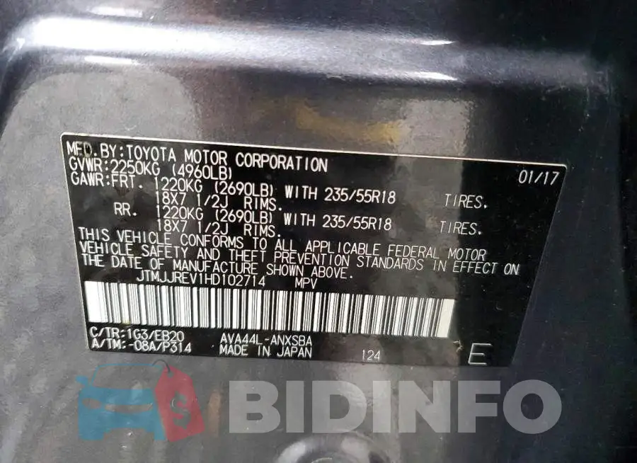 JTMJJREV1HD102714 Photo# 14