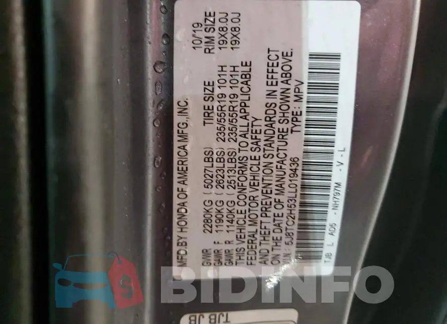 5J8TC2H53LL019436 Photo# 13