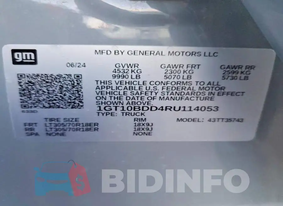1GT10BDD4RU114053 Photo# 12