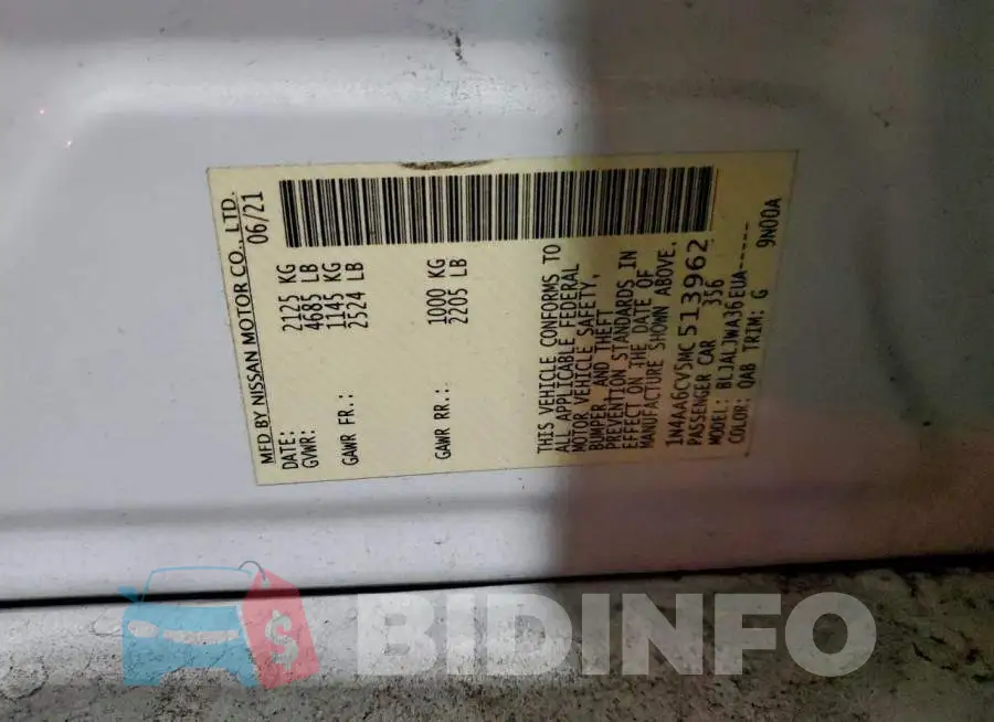 1N4AA6CV5MC513962 Photo# 12