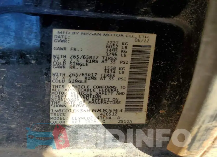 1N6ED1EK3NN688593 Photo# 12