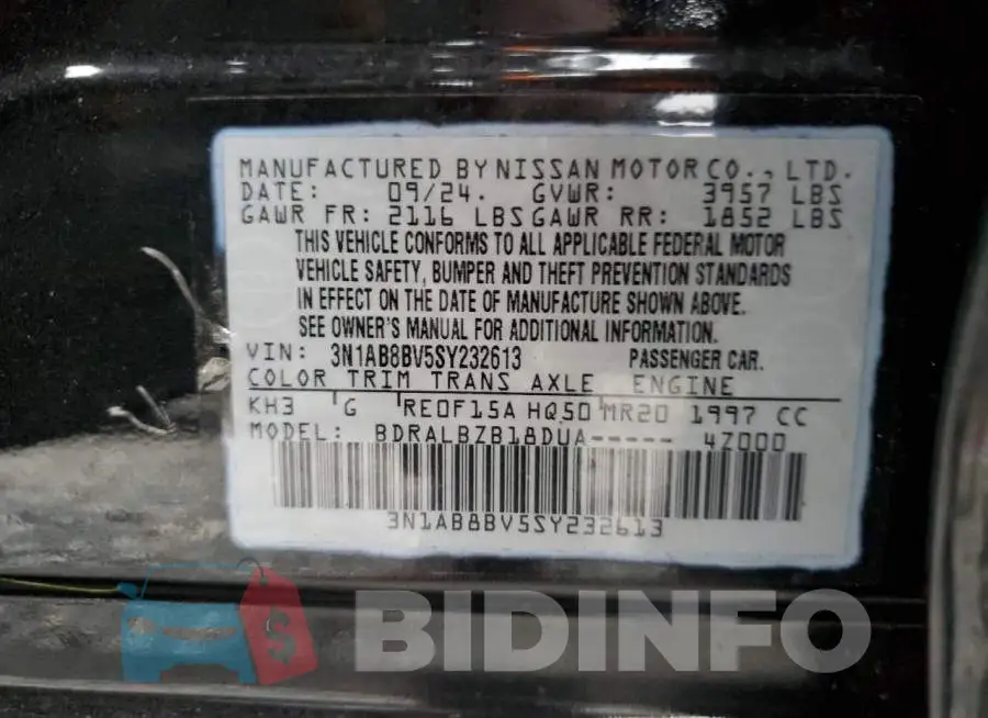 3N1AB8BV5SY232613 Photo# 12