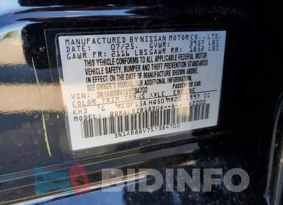 3N1AB8BV7SY384702 Photo# 13