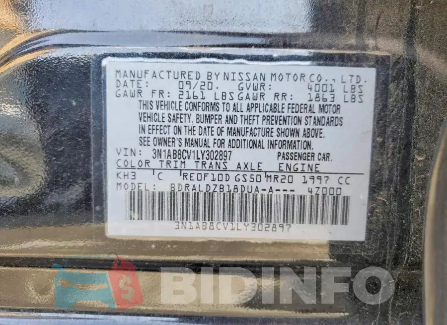 3N1AB8CV1LY302897 Photo# 12