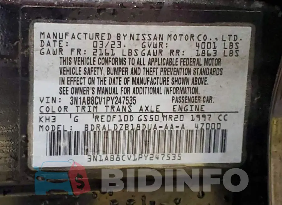 3N1AB8CV1PY247535 Photo# 13
