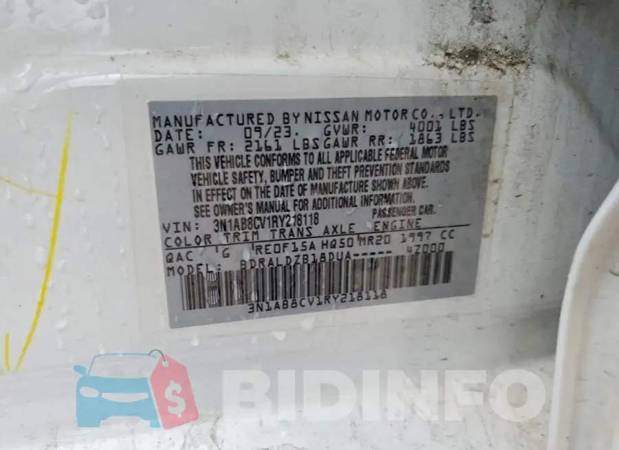 3N1AB8CV1RY218118 Photo# 12