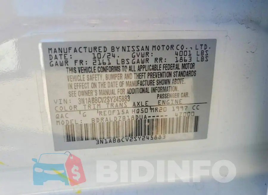 3N1AB8CV2SY245883 Photo# 12