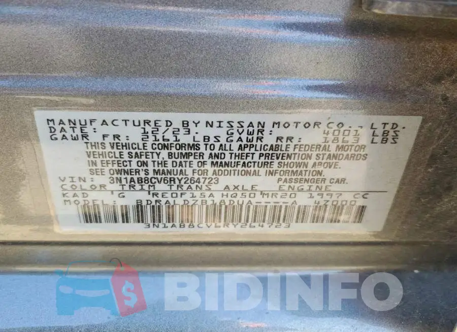 3N1AB8CV6RY264723 Photo# 12