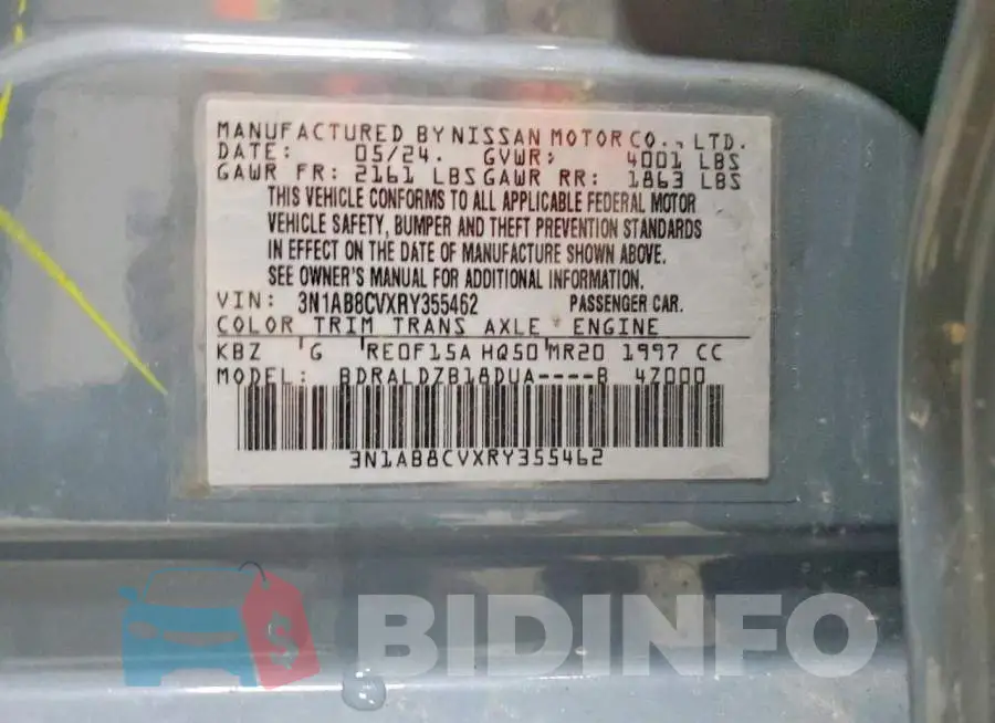 3N1AB8CVXRY355462 Photo# 12