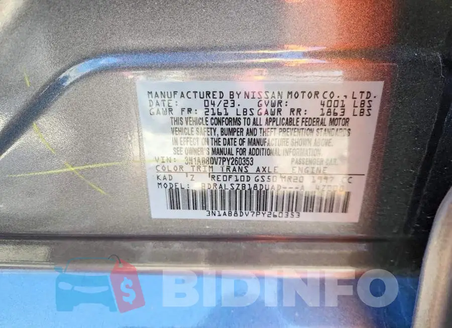 3N1AB8DV7PY260353 Photo# 13