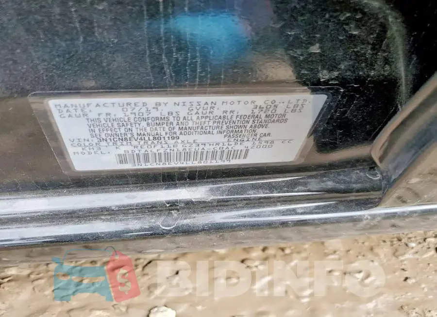 3N1CN8EV4LL801199 Photo# 12