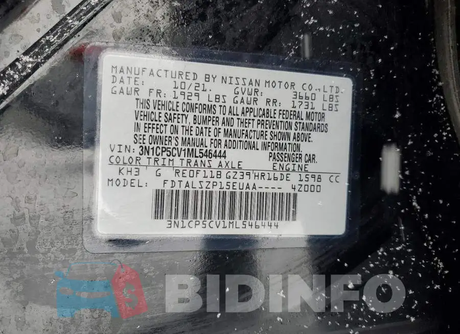 3N1CP5CV1ML546444 Photo# 13