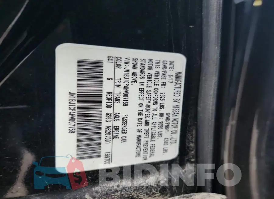 JN1BJ1CP4HW007159 Photo# 13