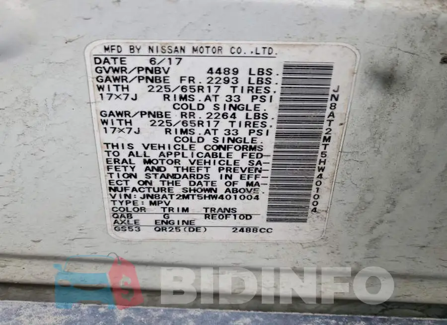 JN8AT2MT5HW401004 Photo# 14
