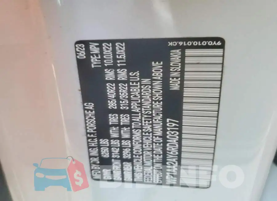 WP1AA2AY6RDA03197 Photo# 13