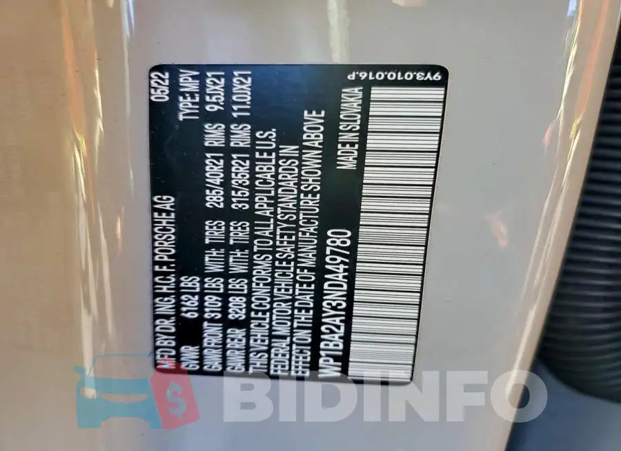 WP1BA2AY3NDA49780 Photo# 13