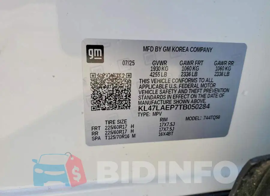 KL47LAEP7TB050284 Photo# 13