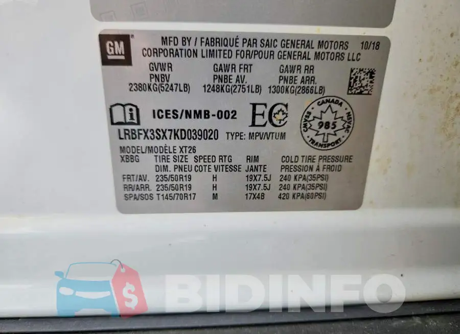 LRBFX3SX7KD039020 Photo# 13