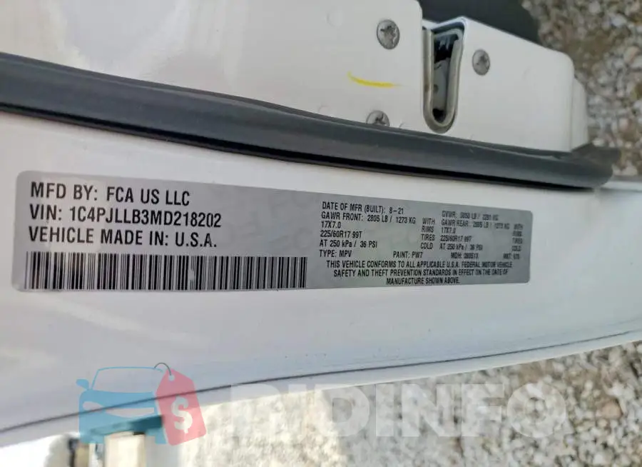 1C4PJLLB3MD218202 Photo# 12