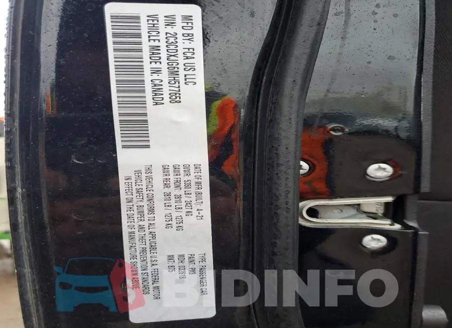 2C3CDXJG6MH577658 Photo# 12