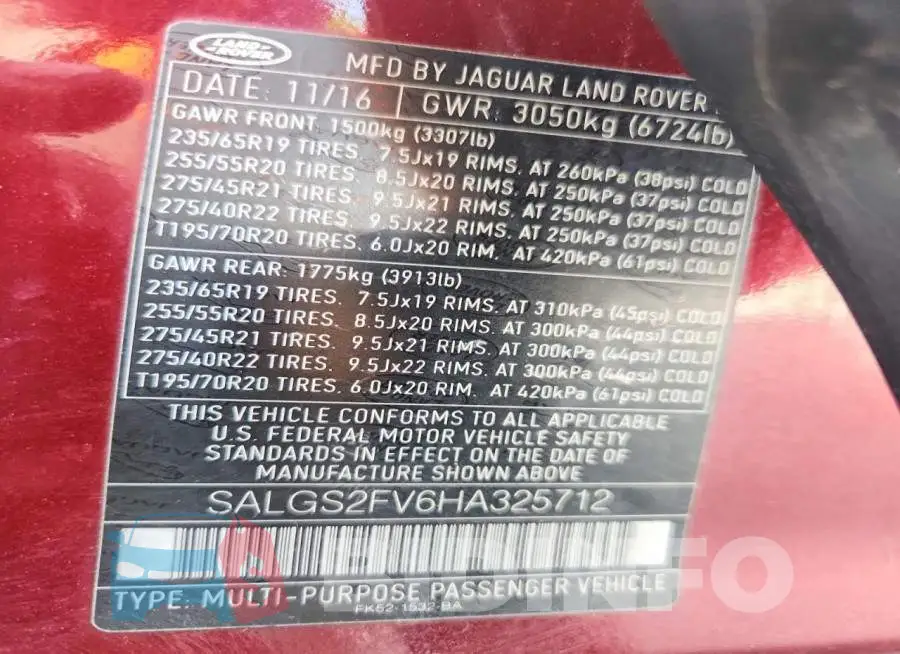 SALGS2FV6HA325712 Photo# 13