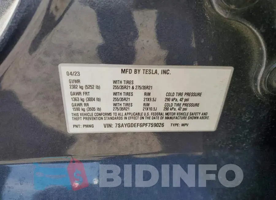 7SAYGDEF6PF759026 Photo# 14