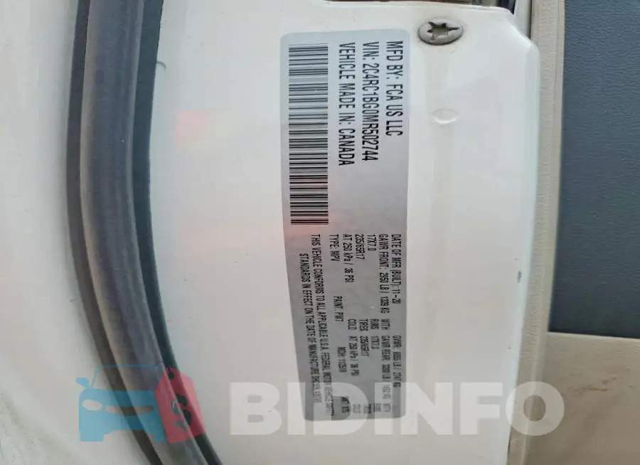 2C4RC1BG0MR502744 Photo# 13