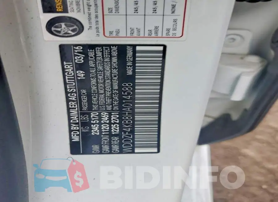 WDDZF4KB8HA014588 Photo# 12