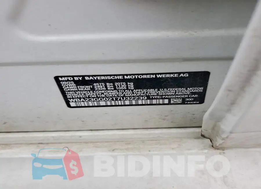 WBA23GG02T7U32239 Photo# 12