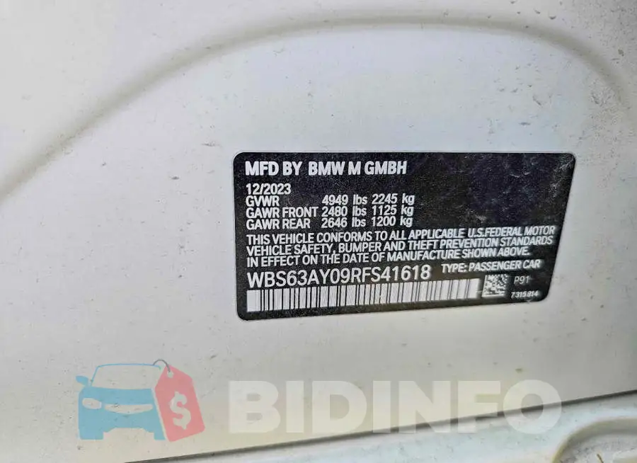 WBS63AY09RFS41618 Photo# 10